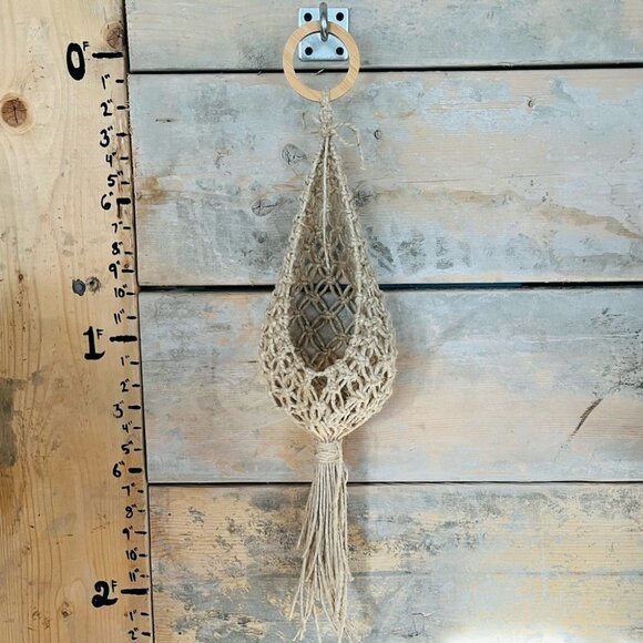 rope tied macrame plant hanger - Picture 6 of 6